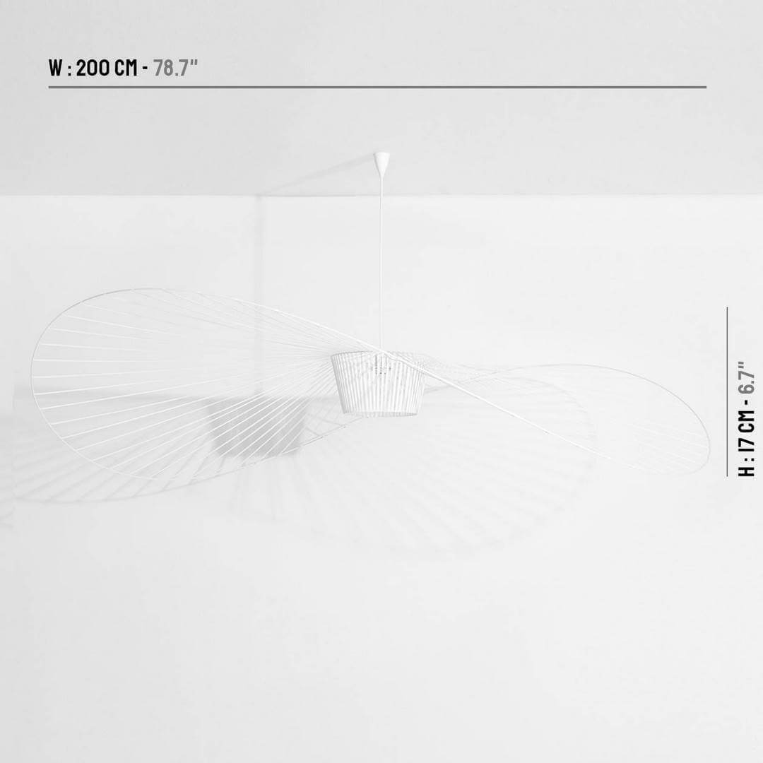 Lampa wisząca biała Vertigo White Large Petite Friture śr. 200 cm