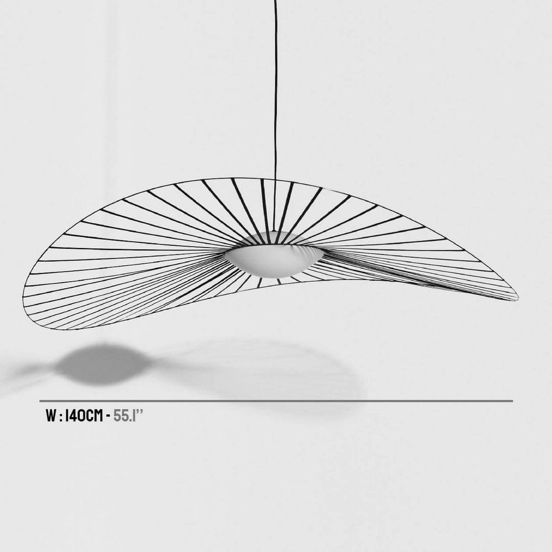 Lampa wisząca czarna LED Vertigo Nova Black-White Medium Petite Friture śr. 140 cm