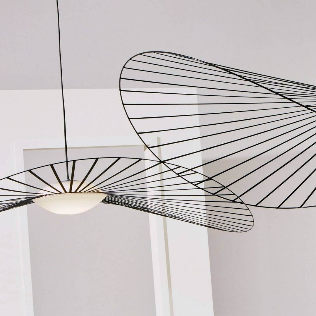 Lampa wisząca czarna LED Vertigo Nova Black-White Medium Petite Friture śr. 140 cm