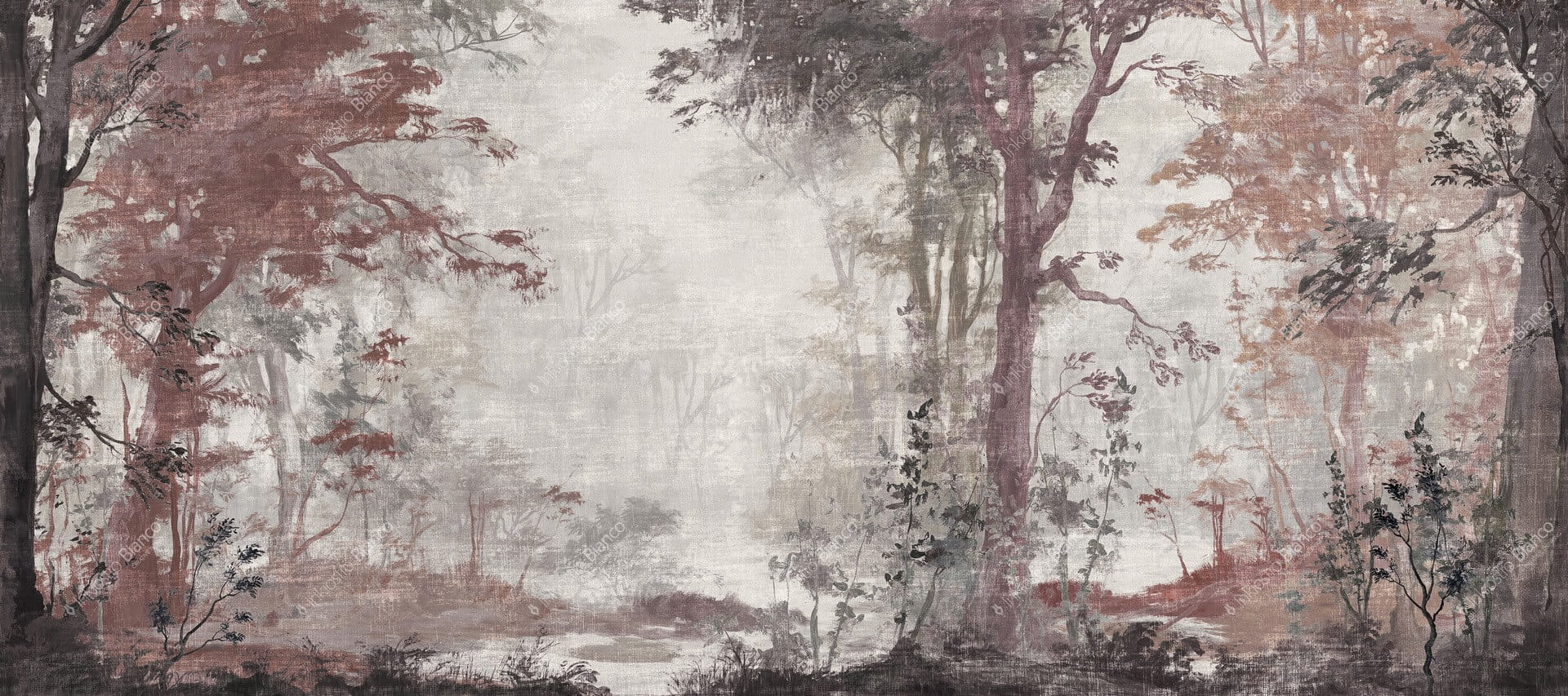 Fototapeta krajobraz lasu Inkiostro Bianco FORESTA UMBRA INKITSA2301 Viaggio in Italia