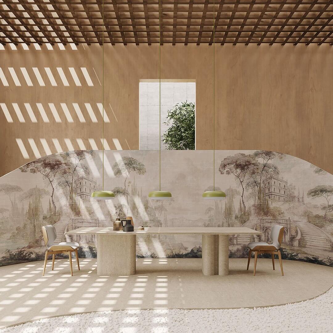Fototapeta architektura i roślinność Inkiostro Bianco LAGO DI GARDA INKRANA2301 Viaggio in Italia