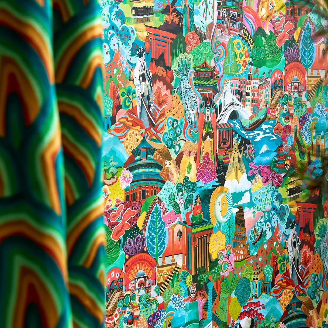 Tapeta w orientalnym stylu Harlequin 112919 Journey of Discovery Colour III