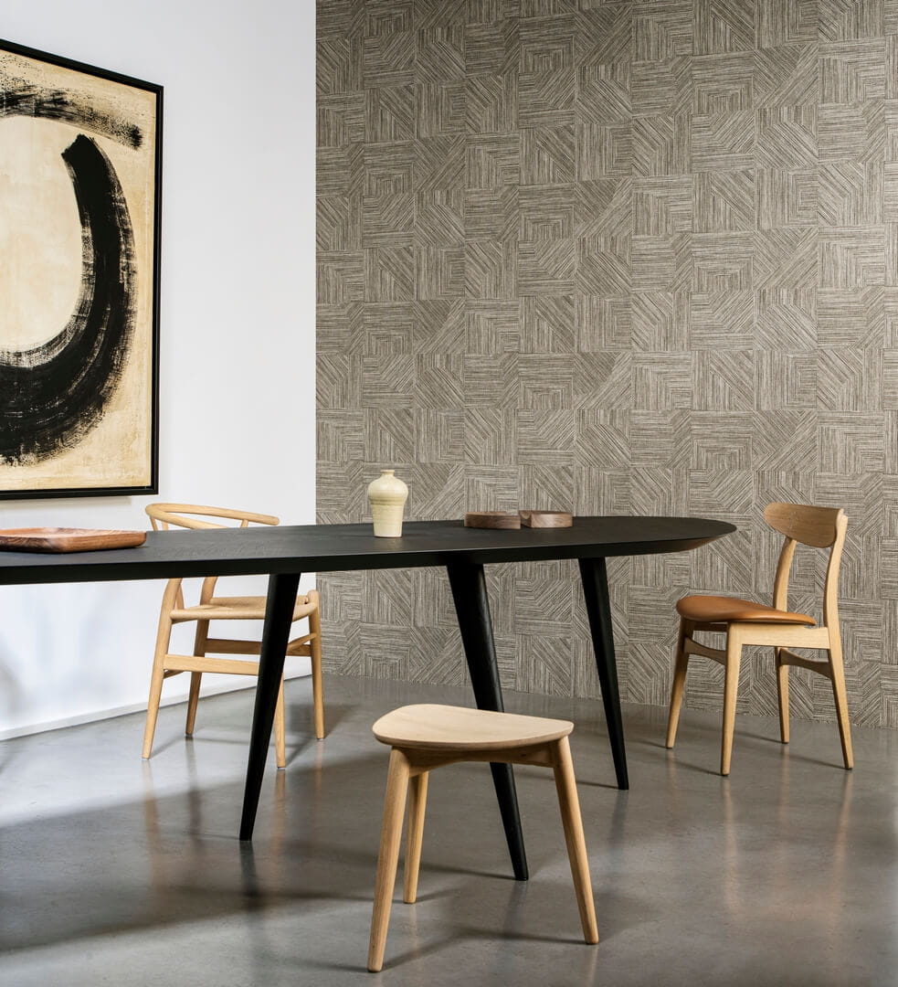 Tapeta geometryczna asymetryczna plecionka Arte Splice 24080 Tangram Essentials