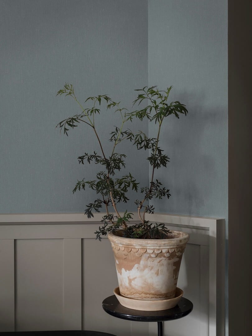 Tapeta jednokolorowa Boras Tapeter Dusty Denim 4330 Linen II