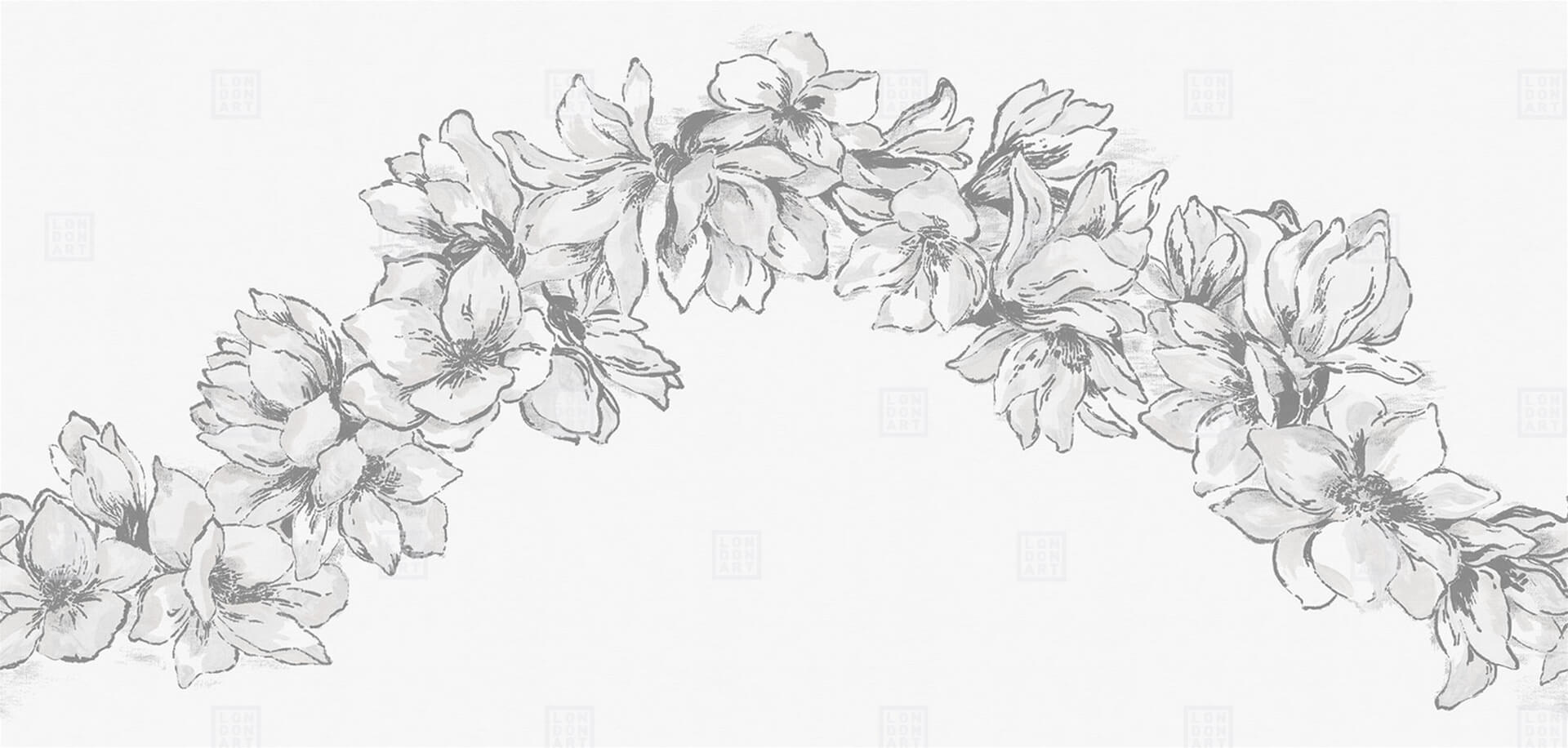 Fototapeta kwiatowa girlanda London Art 12LT-04 Lilith Exclusive Wallpaper 2022 Iconic Re-Edition