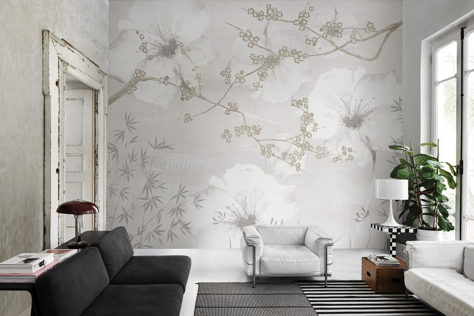 Fototapeta kwiaty kwitnącej wiśni London Art 16079-05 Better Days Exclusive Wallpaper 2022 Iconic Re-Edition