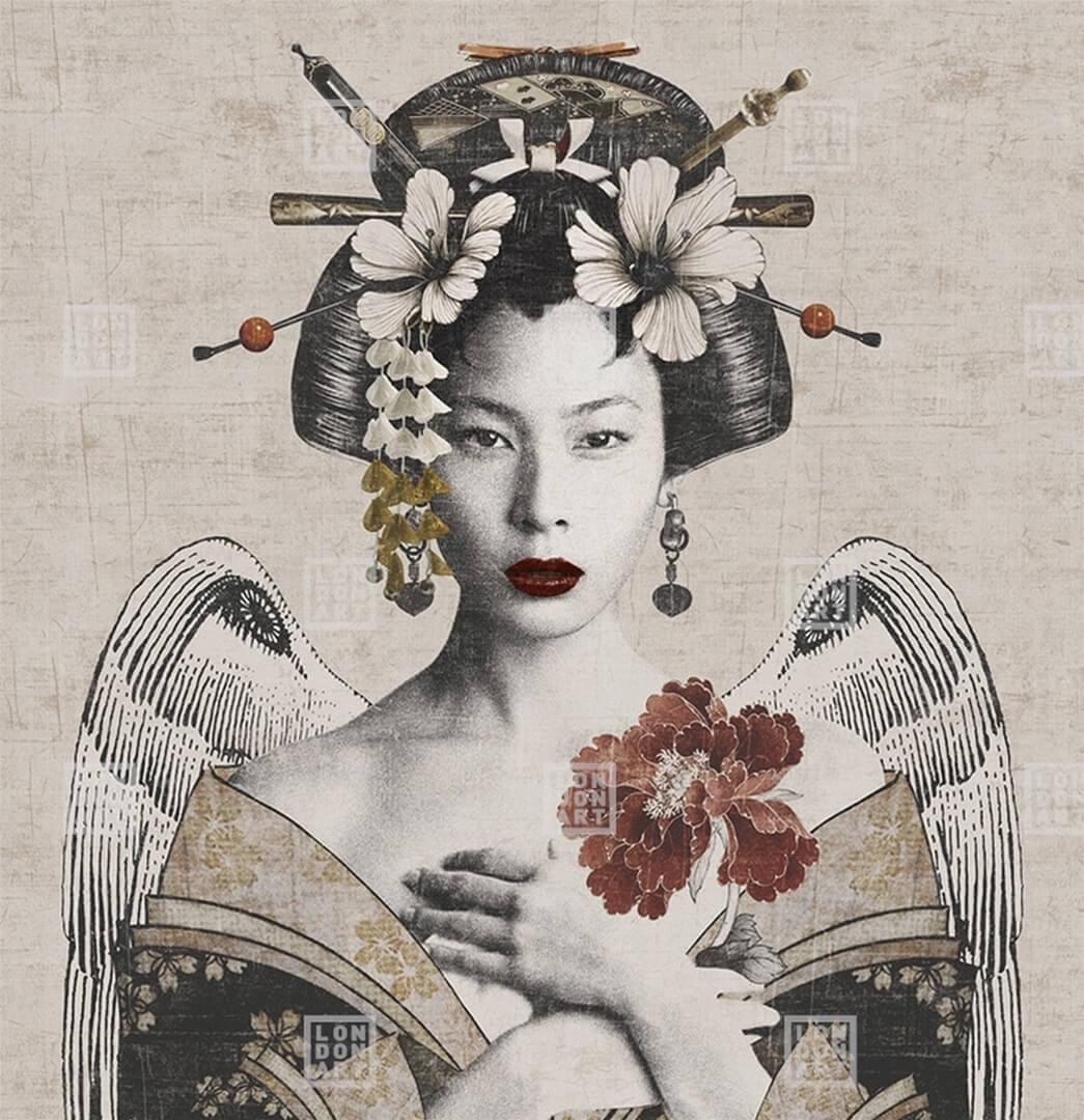 Fototapeta Gejsza London Art 17021-05 Geisha Exclusive Wallpaper 2022 Iconic Re-Edition