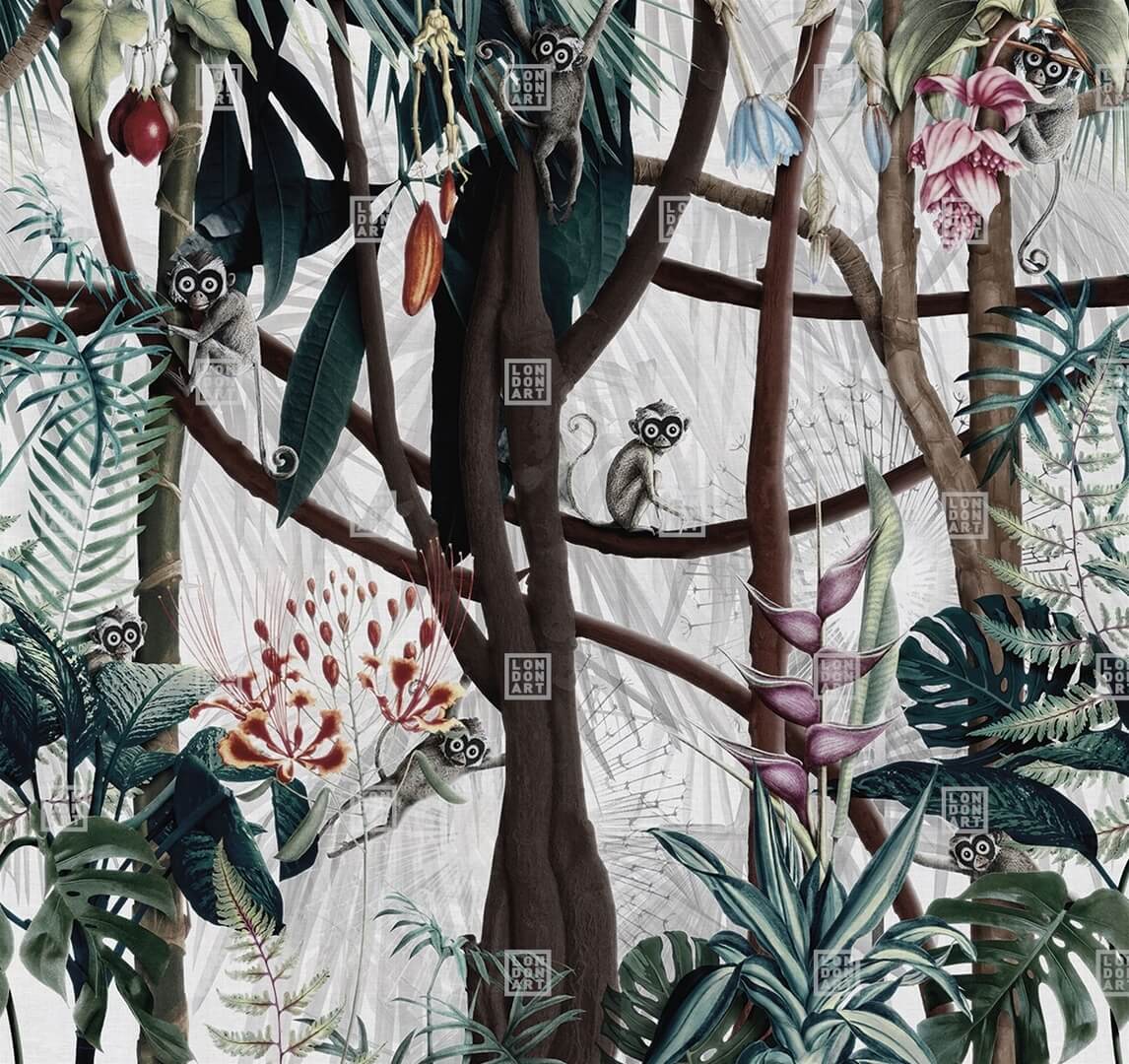 Fototapeta egzotyczna London Art 18053-03 Looks In The Forest Exclusive Wallpaper 2022 Iconic Re-Edition