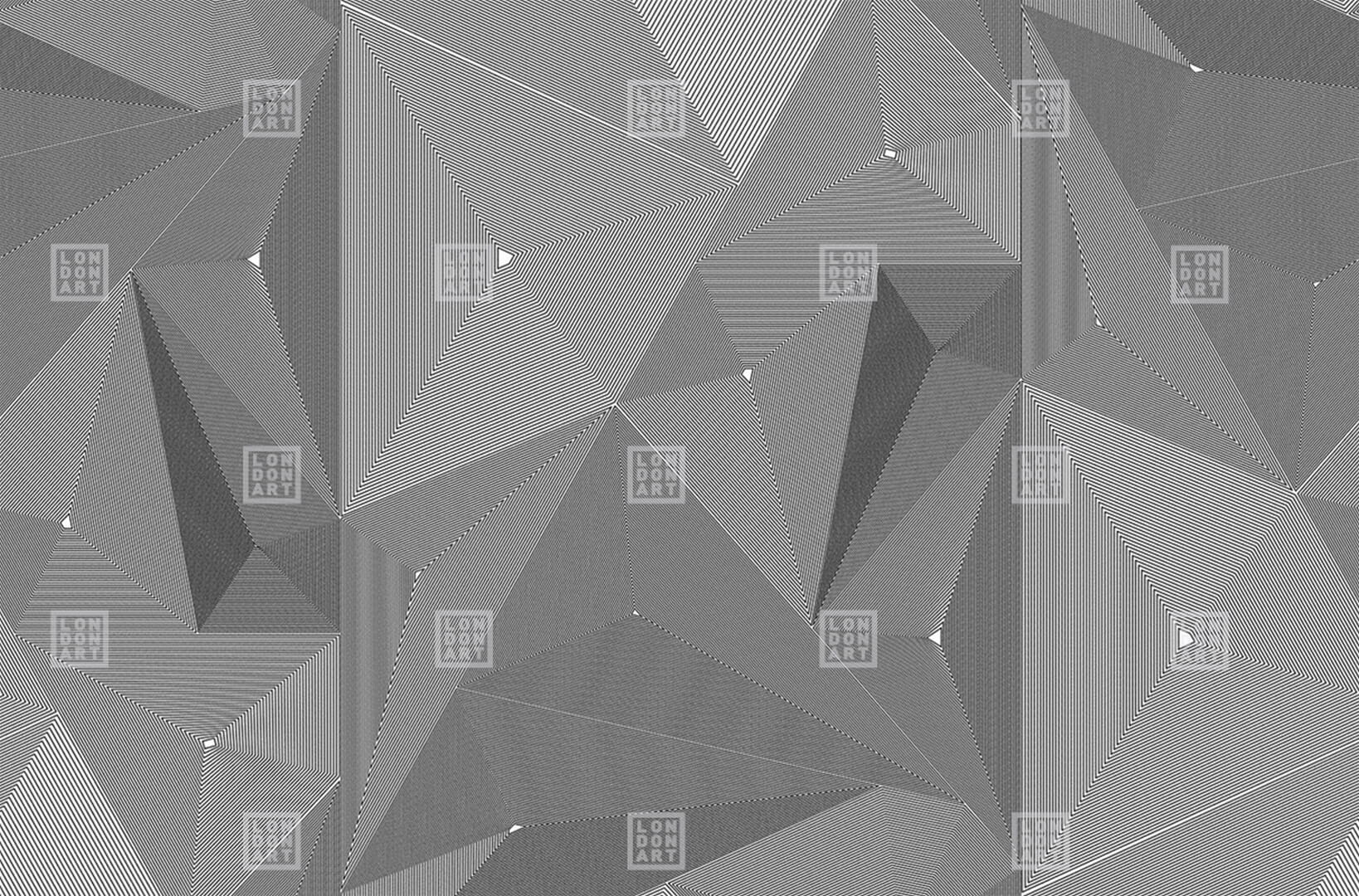 Fototapeta geometryczna 3D London Art 20026-03 Trilogy Exclusive Wallpaper 2022 Iconic Re-Edition