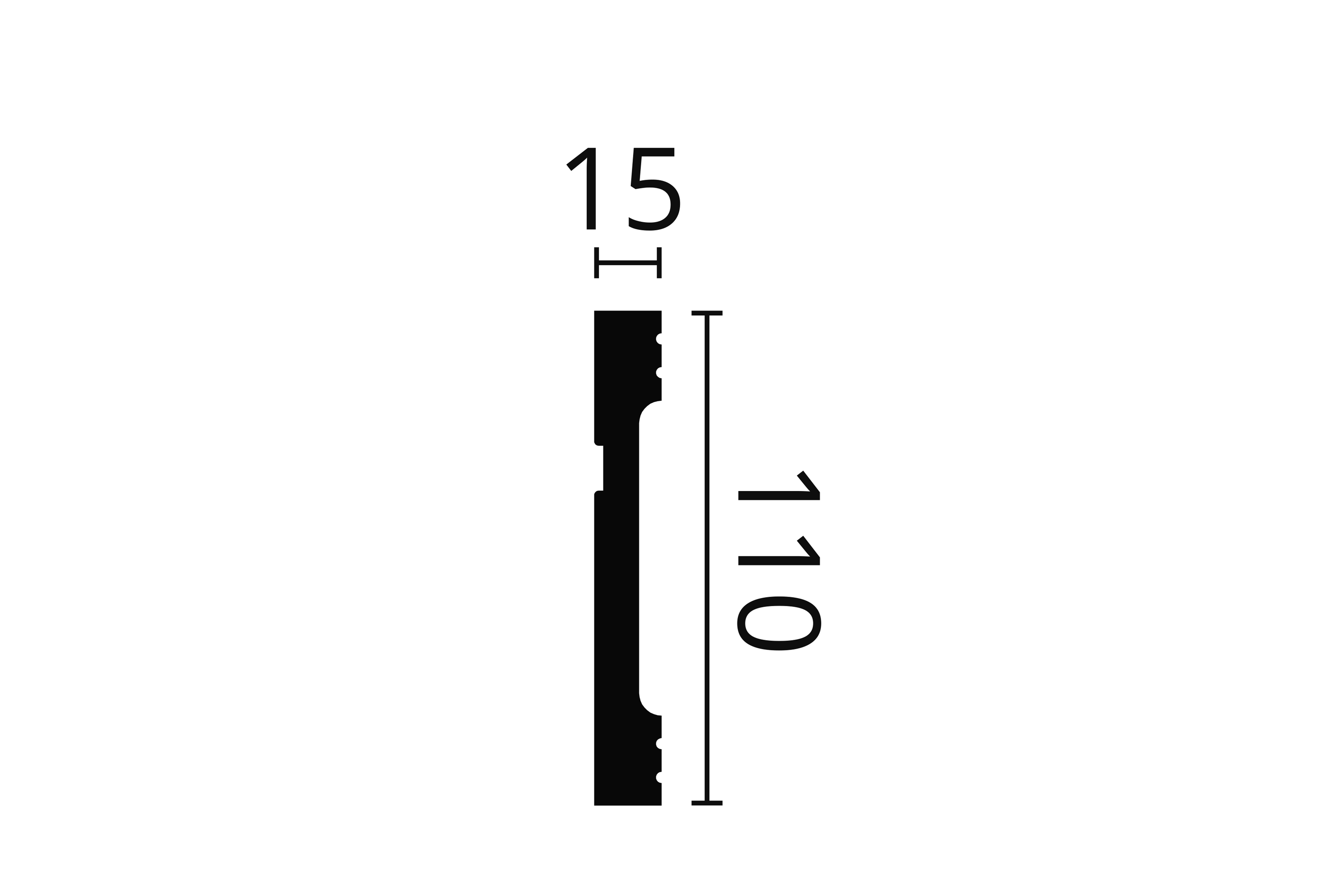 Listwa podłogowa FD11 Wallstyl Noël & Marquet wys. 11cm