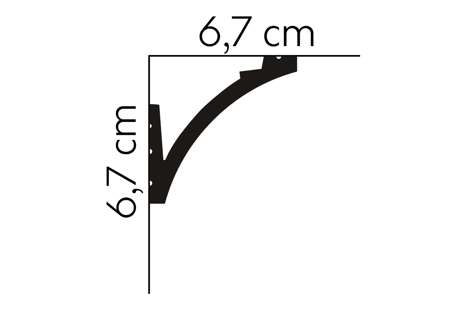 Listwa sufitowa MD380 Mardom Decor wys. 6,7 cm