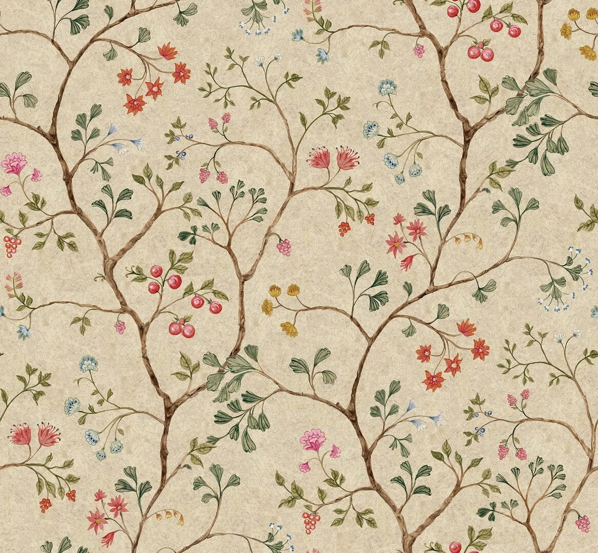 Fototapeta roślinna Rebel Walls R19232 Song Tree Sand Vintage Brocade