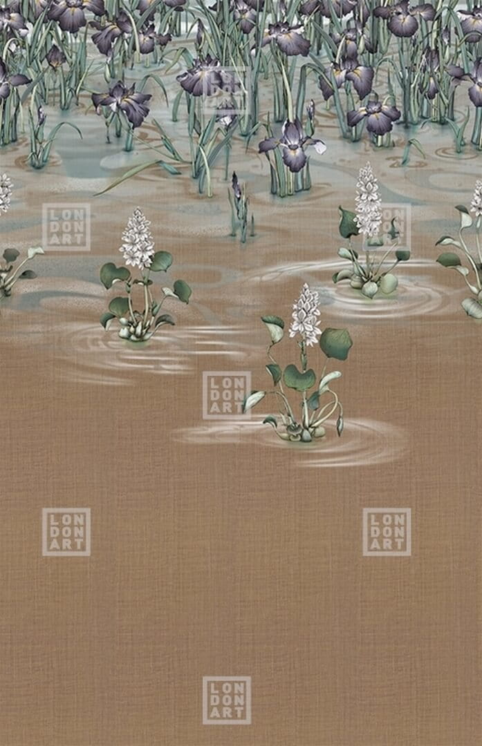 Fototapeta kwiaty wodne London Art Hikizuri KMN19 B Tale Books: Kimono