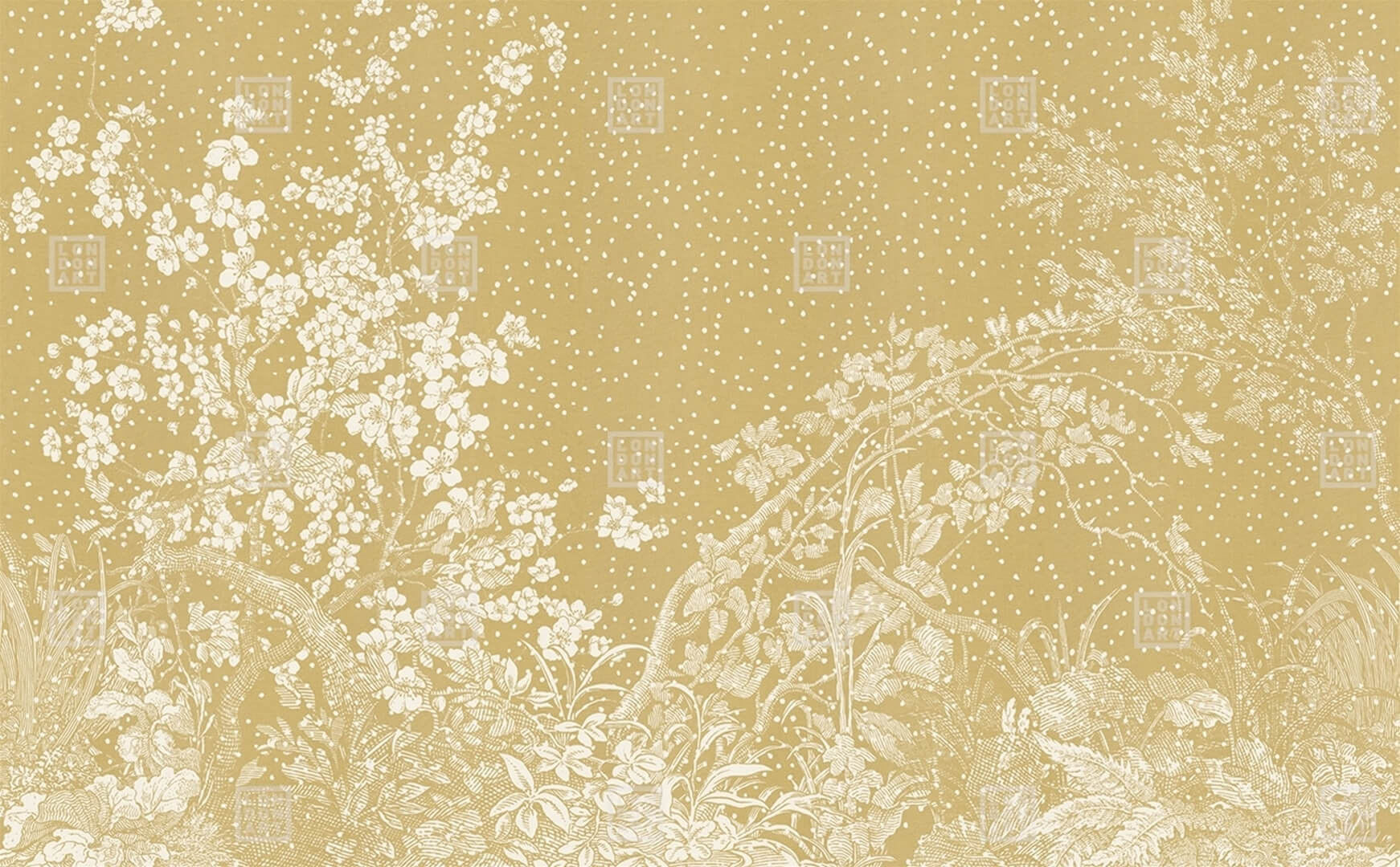 Fototapeta roślinna London Art Hiyoku KMN02 A Tale Books: Kimono