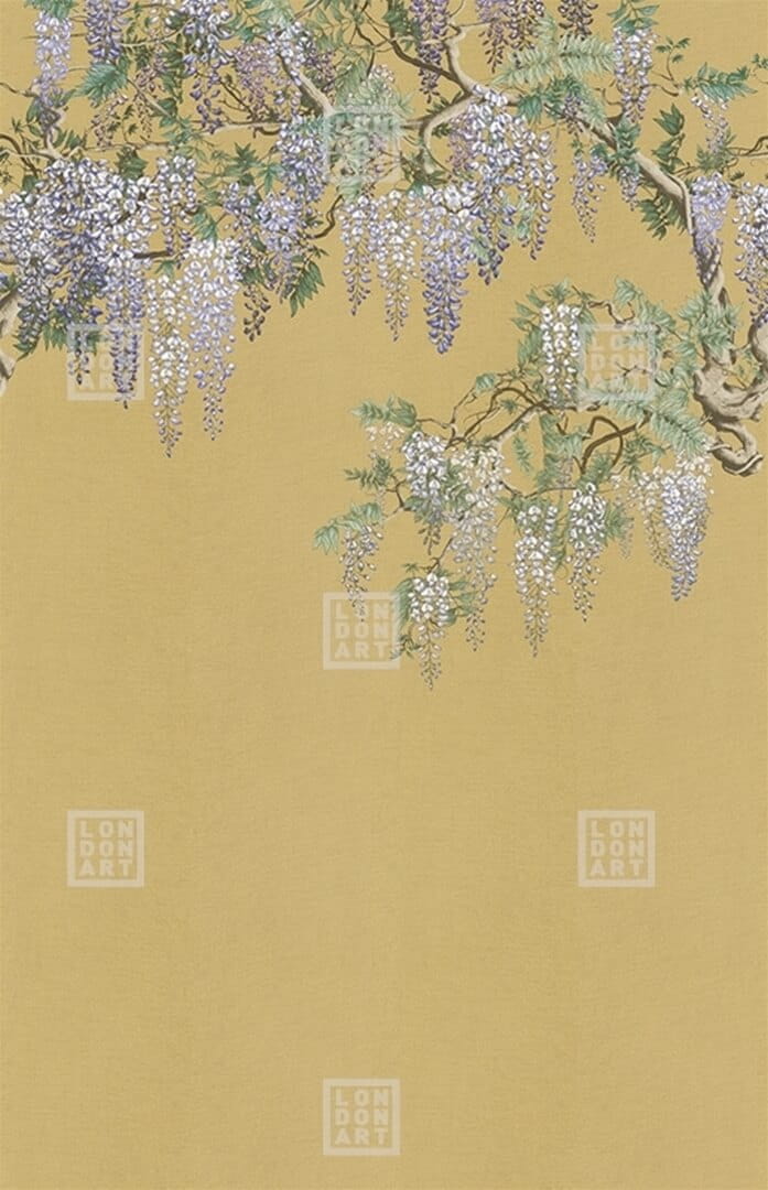 Fototapeta kwiaty wisterii London Art Iromuji KTN07 A Tale Books: Kimono