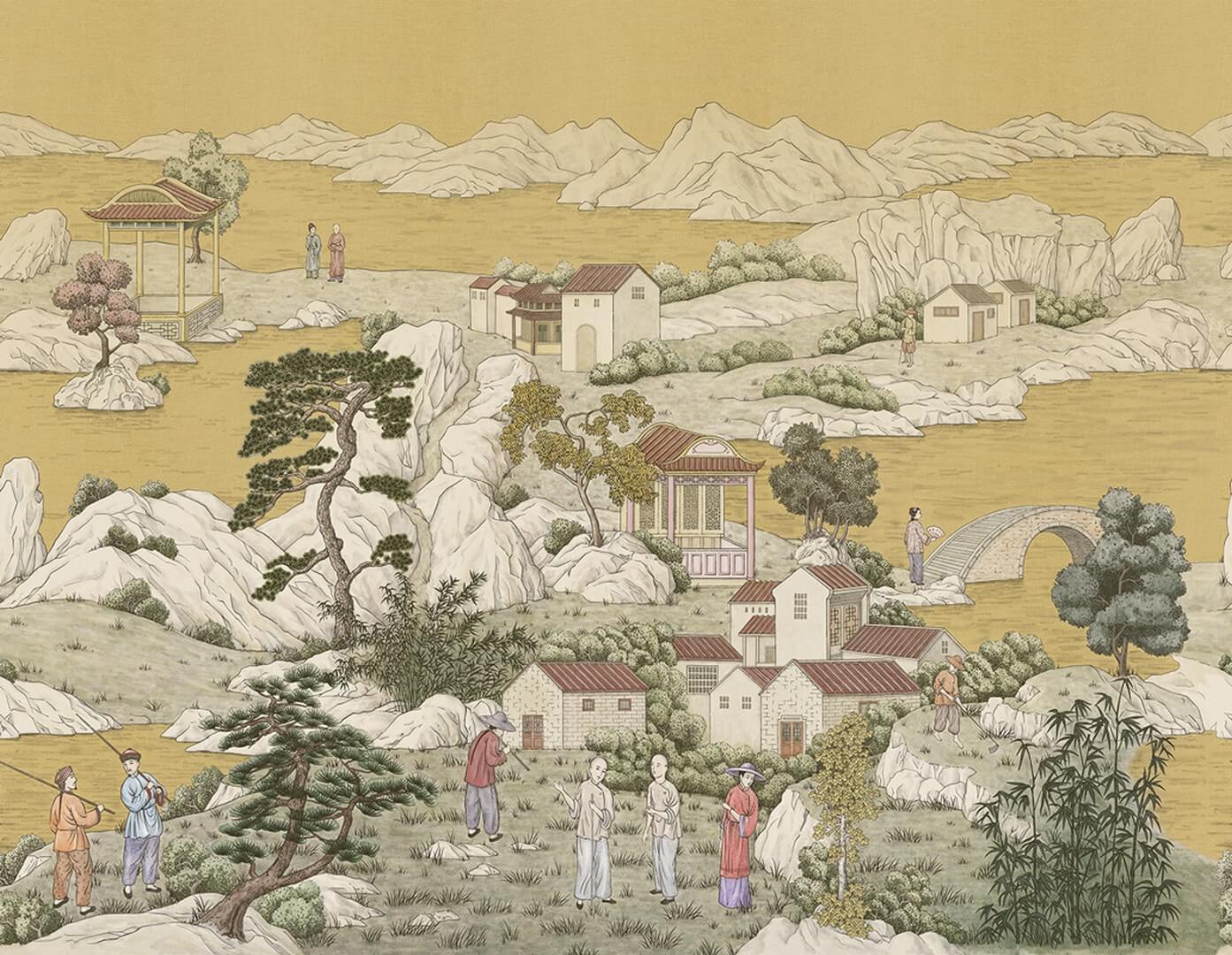 Fototapeta japońskie scenki rodzajowe London Art Okobo KMN17 A Tale Books: Kimono