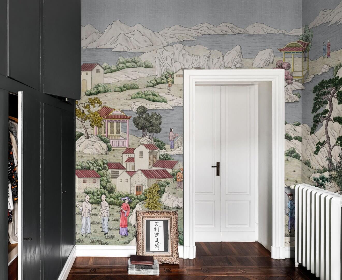 Fototapeta japońskie scenki rodzajowe London Art Okobo KMN17 D Tale Books: Kimono
