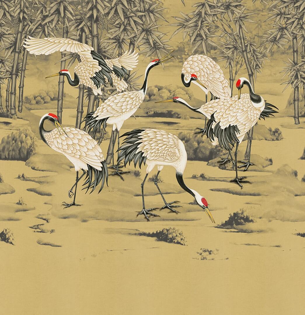 Fototapeta żurawie London Art Tabi KMN03 A Tale Books: Kimono