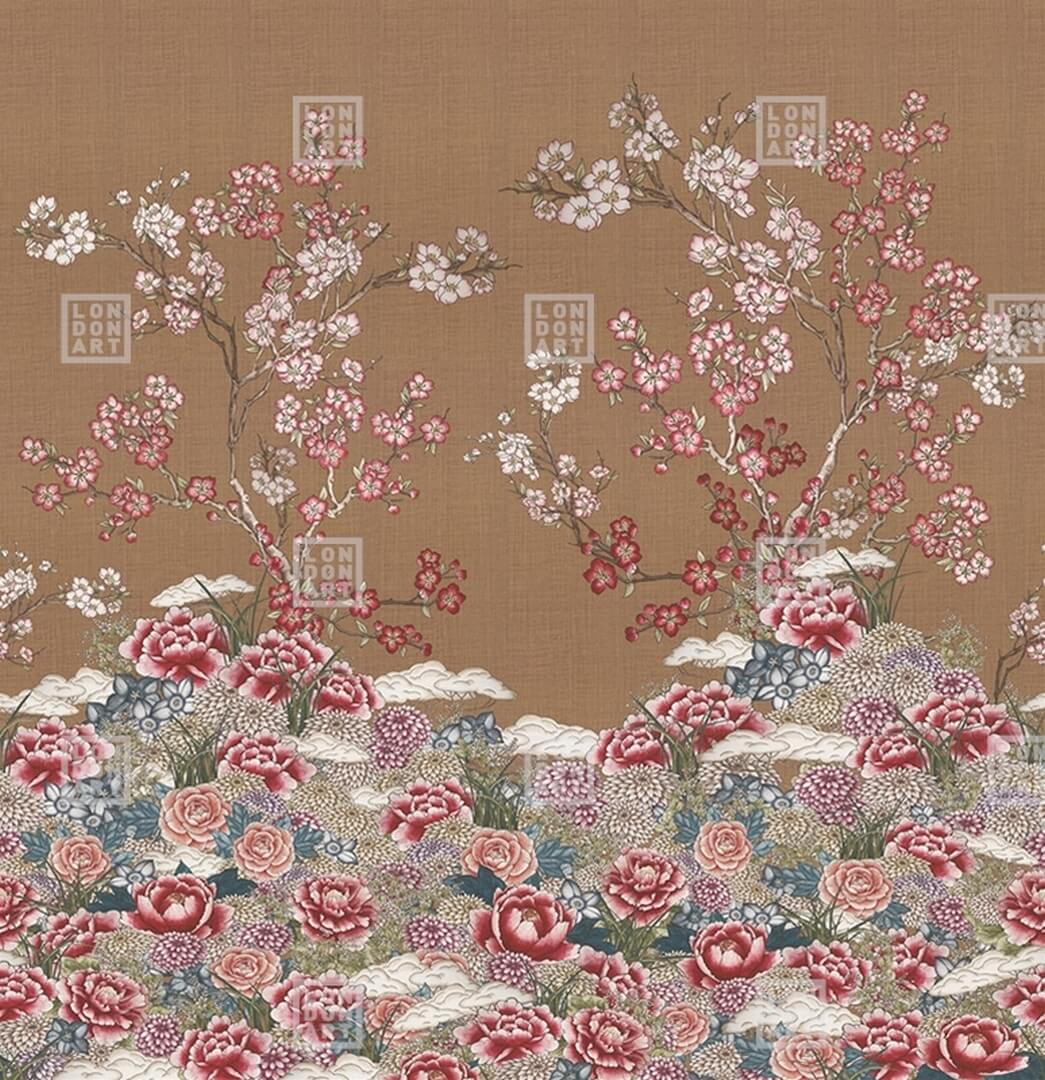 Fototapeta kwiaty London Art Zori KMN01 B Tale Books: Kimono