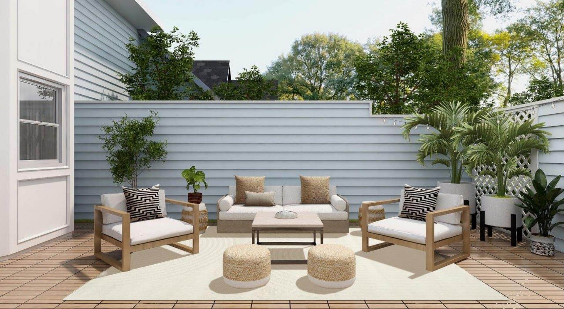 Dywan zewnętrzny ACORES WHITE kremowy Carpet Decor Outdoor/Indoor