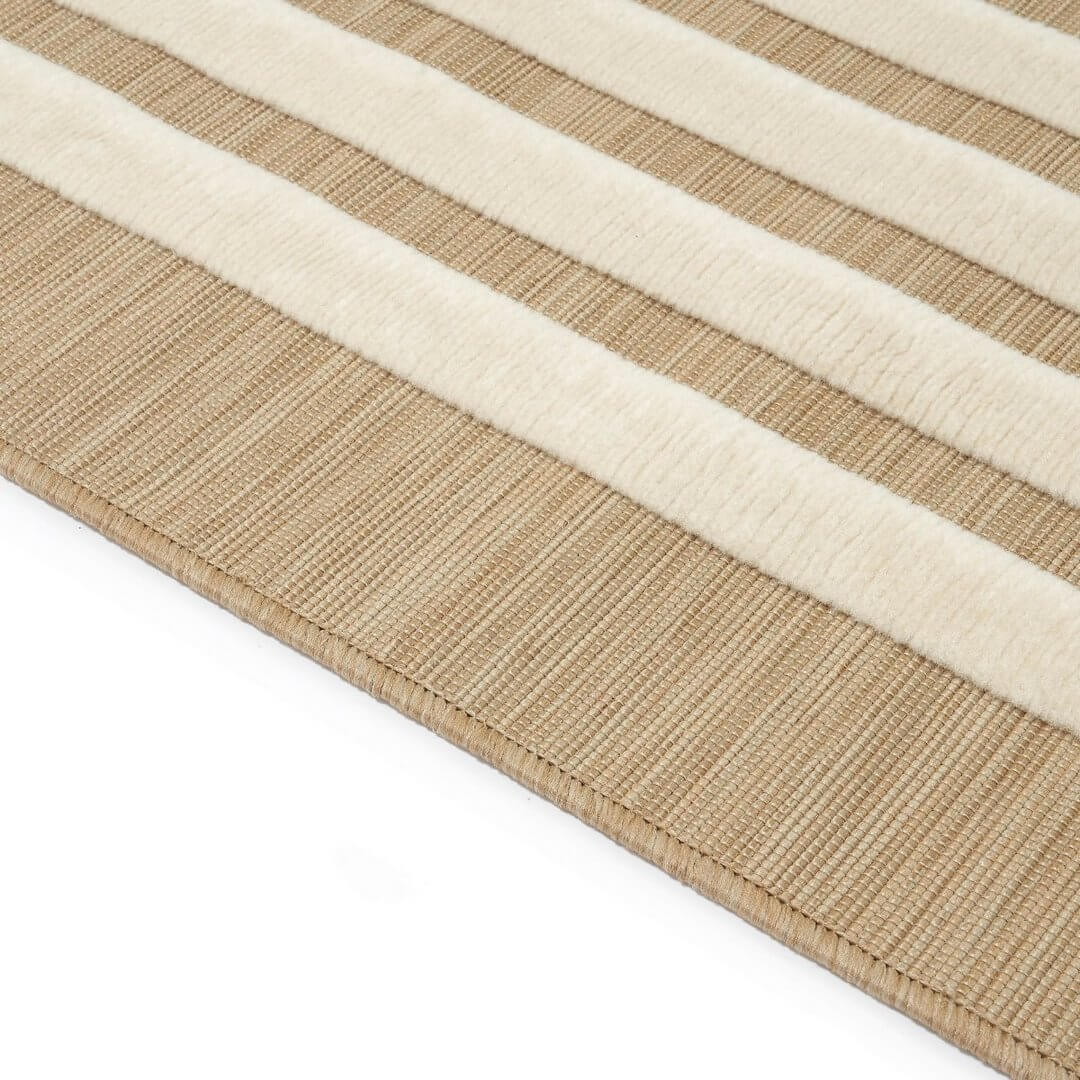 Dywan zewnętrzny geometryczny COSTA beżowy Carpet Decor Outdoor/Indoor