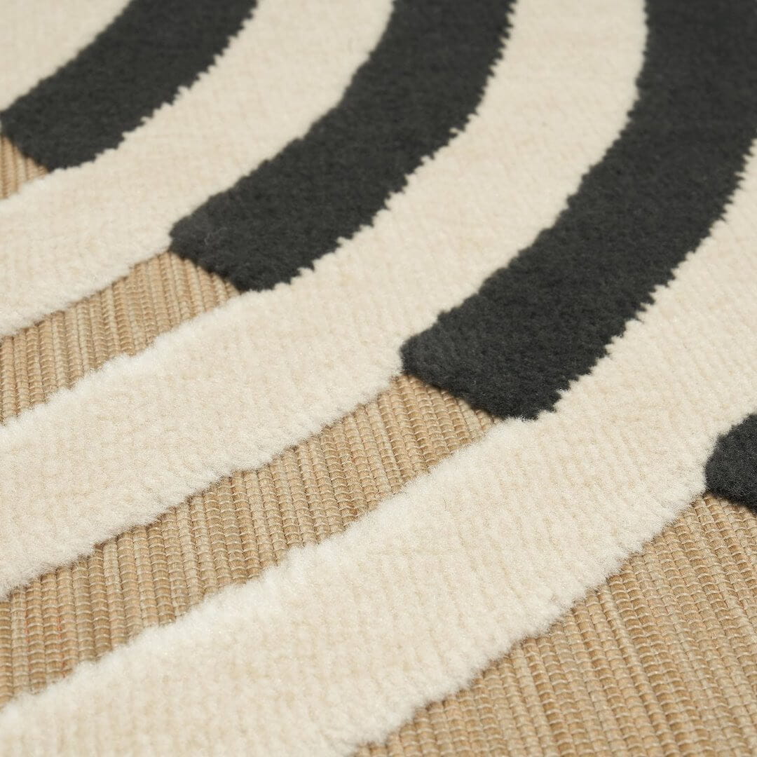 Dywan zewnętrzny geometryczny COSTA beżowy Carpet Decor Outdoor/Indoor