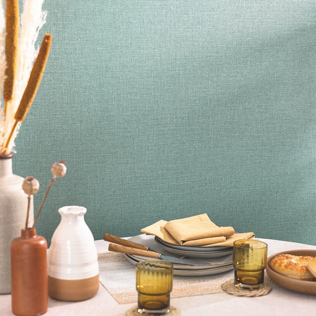 Tapeta jak płótno z juty Caselio HTH 104017342 Uni Mat Happy Therapy