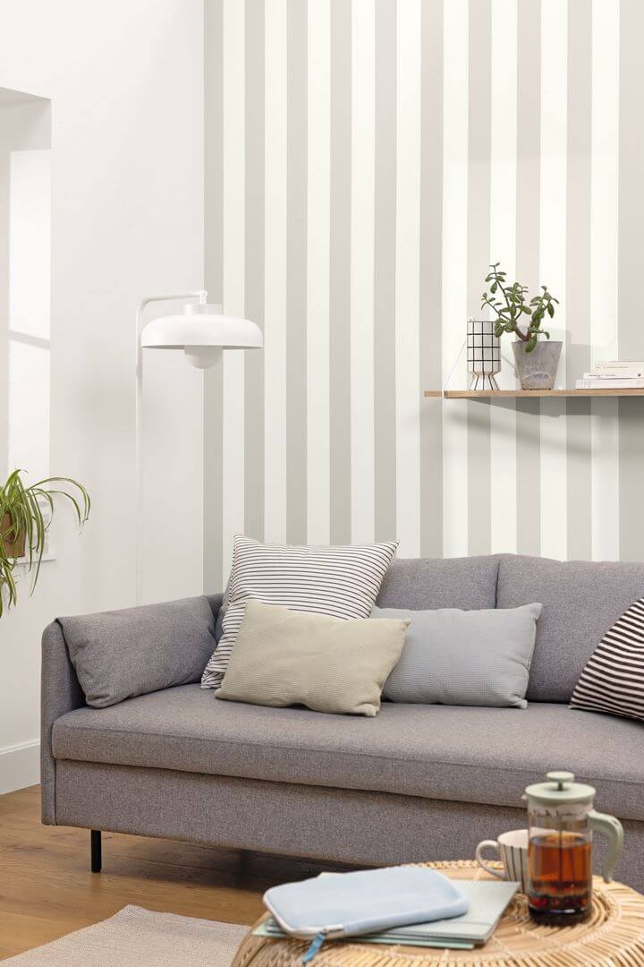 Tapeta pasy winylowa Caselio BAI 104020000 Wide Lines Basics