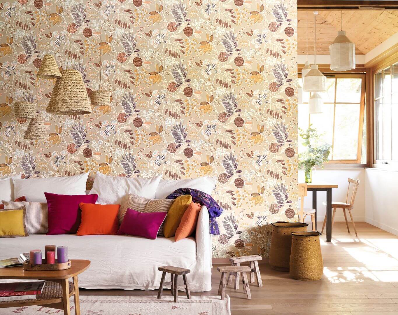 Tapeta botaniczna Casadeco CALF 88809696 Palm Springs California