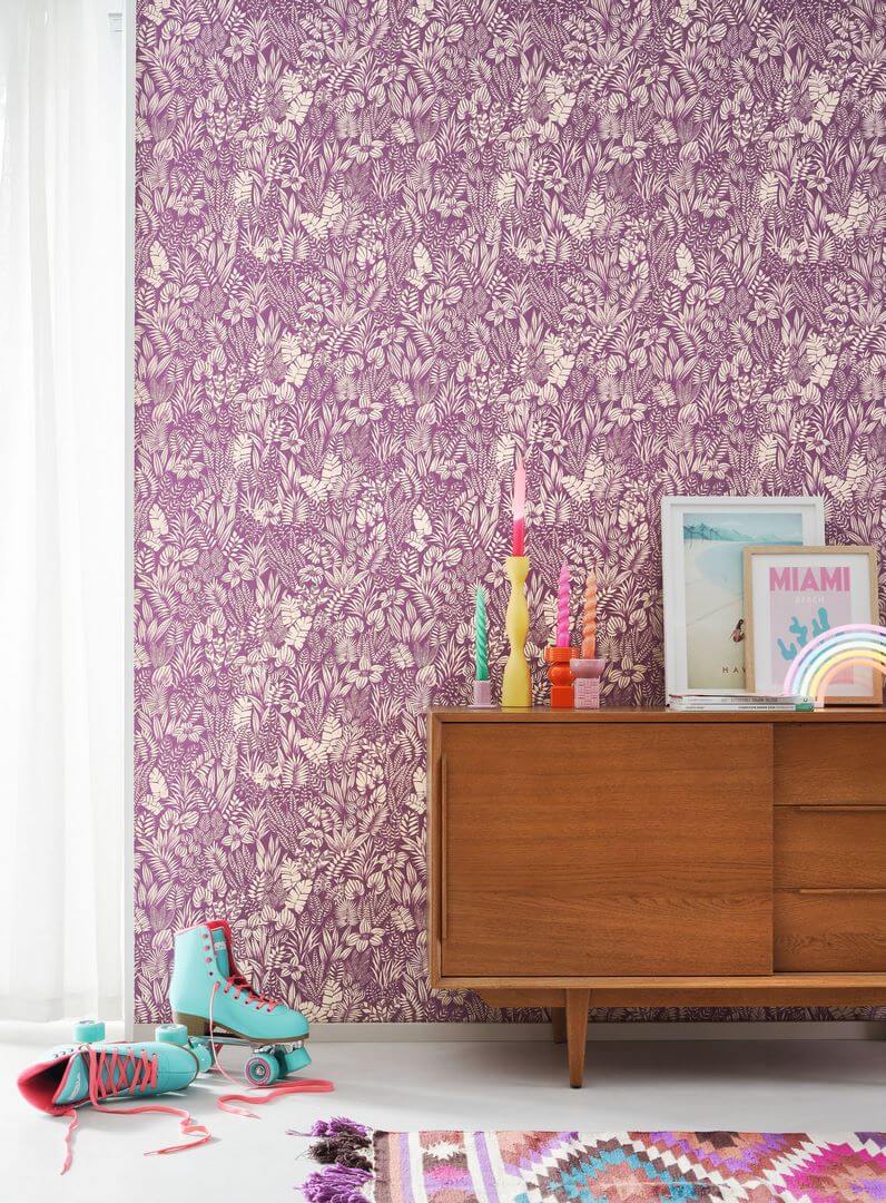 Tapeta tropikalne liście Casadeco CALF 88826767 Napa Valley California