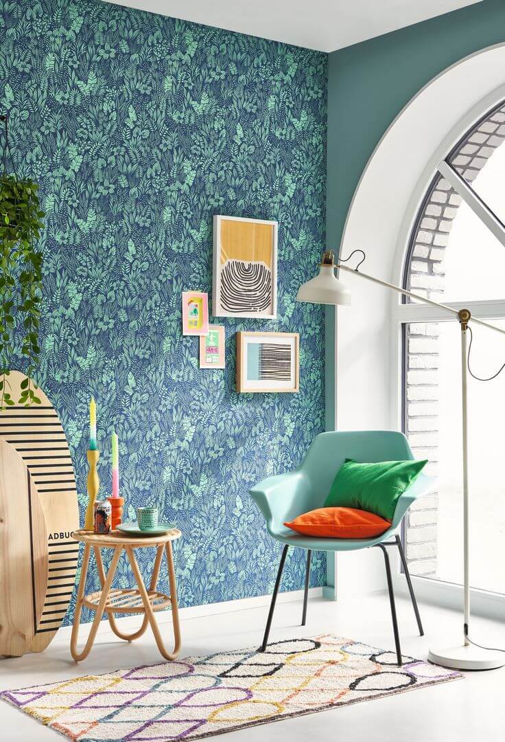 Tapeta tropikalne liście Casadeco CALF 88826767 Napa Valley California