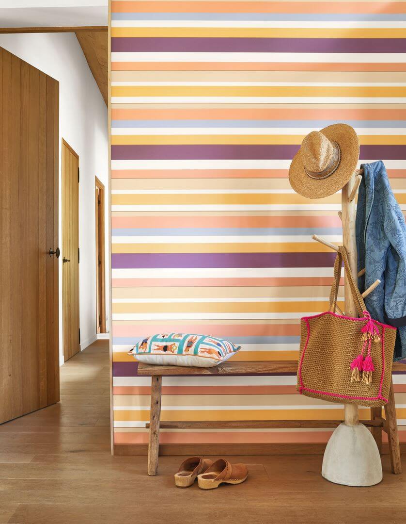 Tapeta kolorowe paski Casadeco CALF 88837070 Venice Beach California