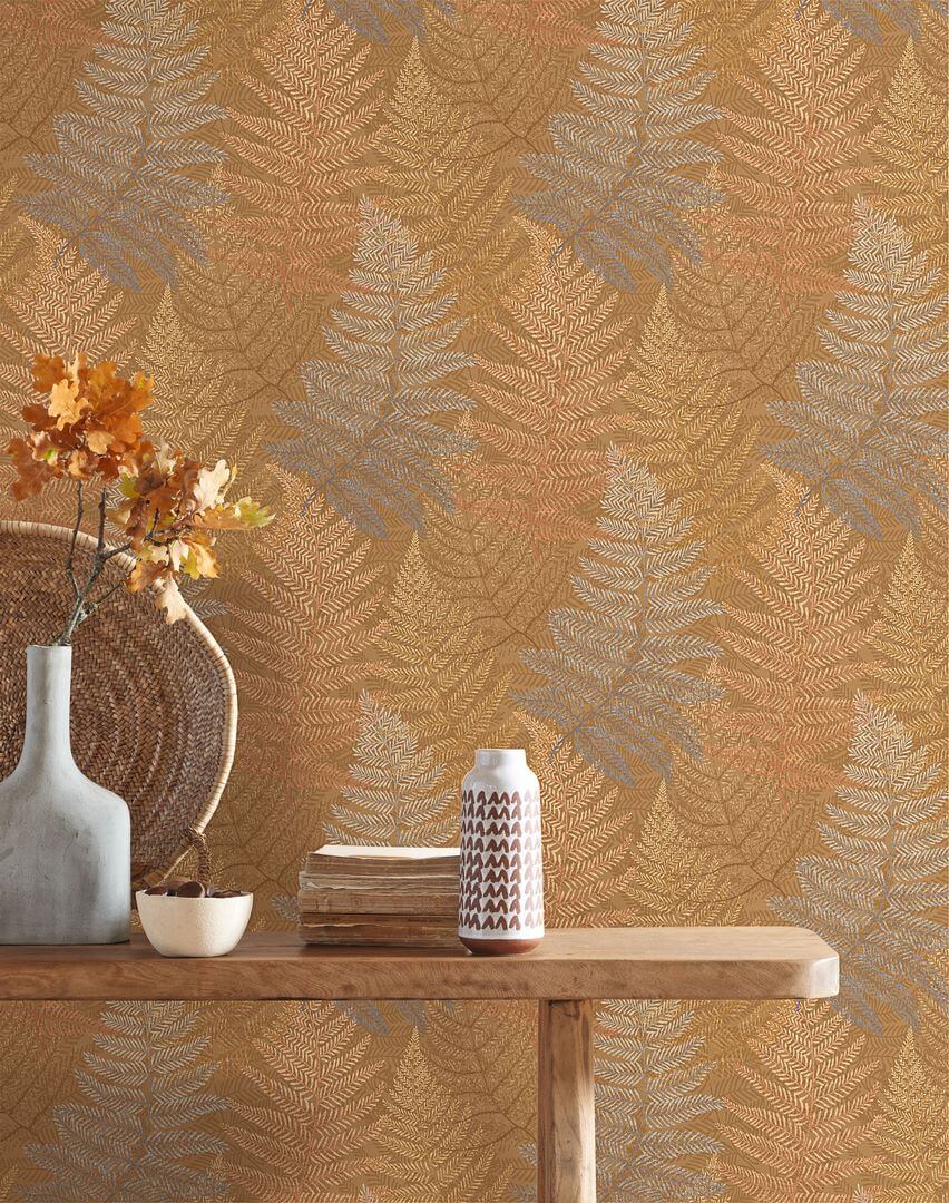 Tapeta liście paproci Casadeco CALF 88811717 Yosemite California