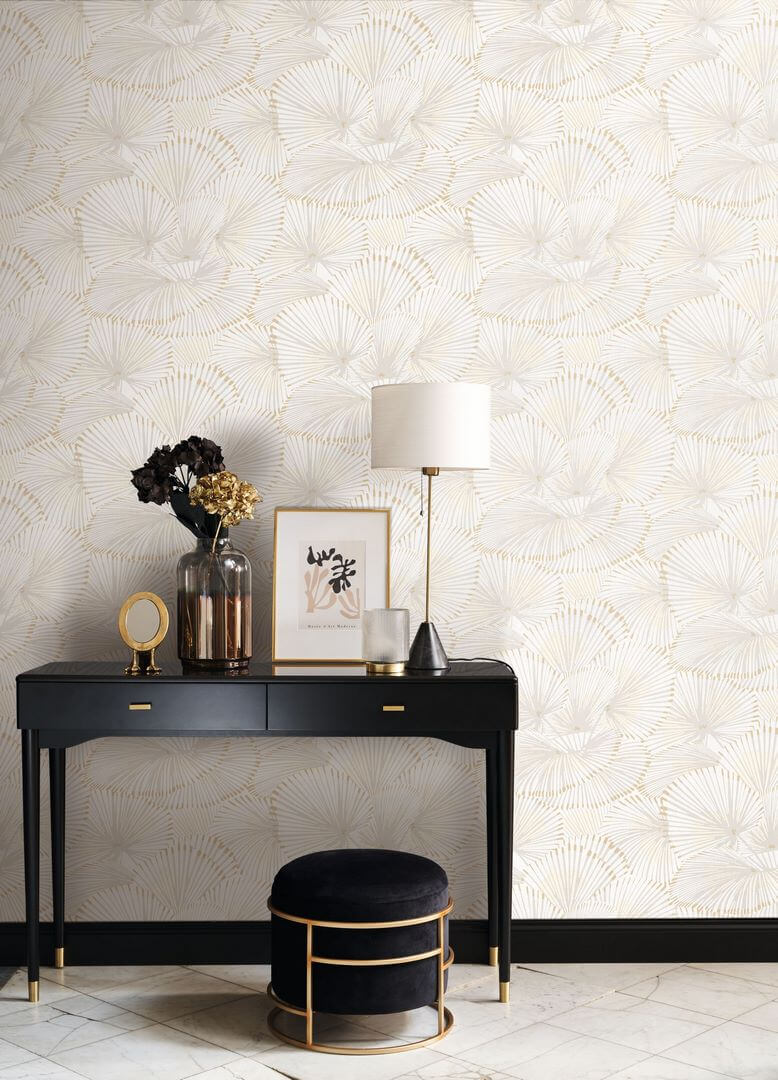 Tapeta stylizowane liście Casadeco TWNT 88641313 Cabaret Twenties