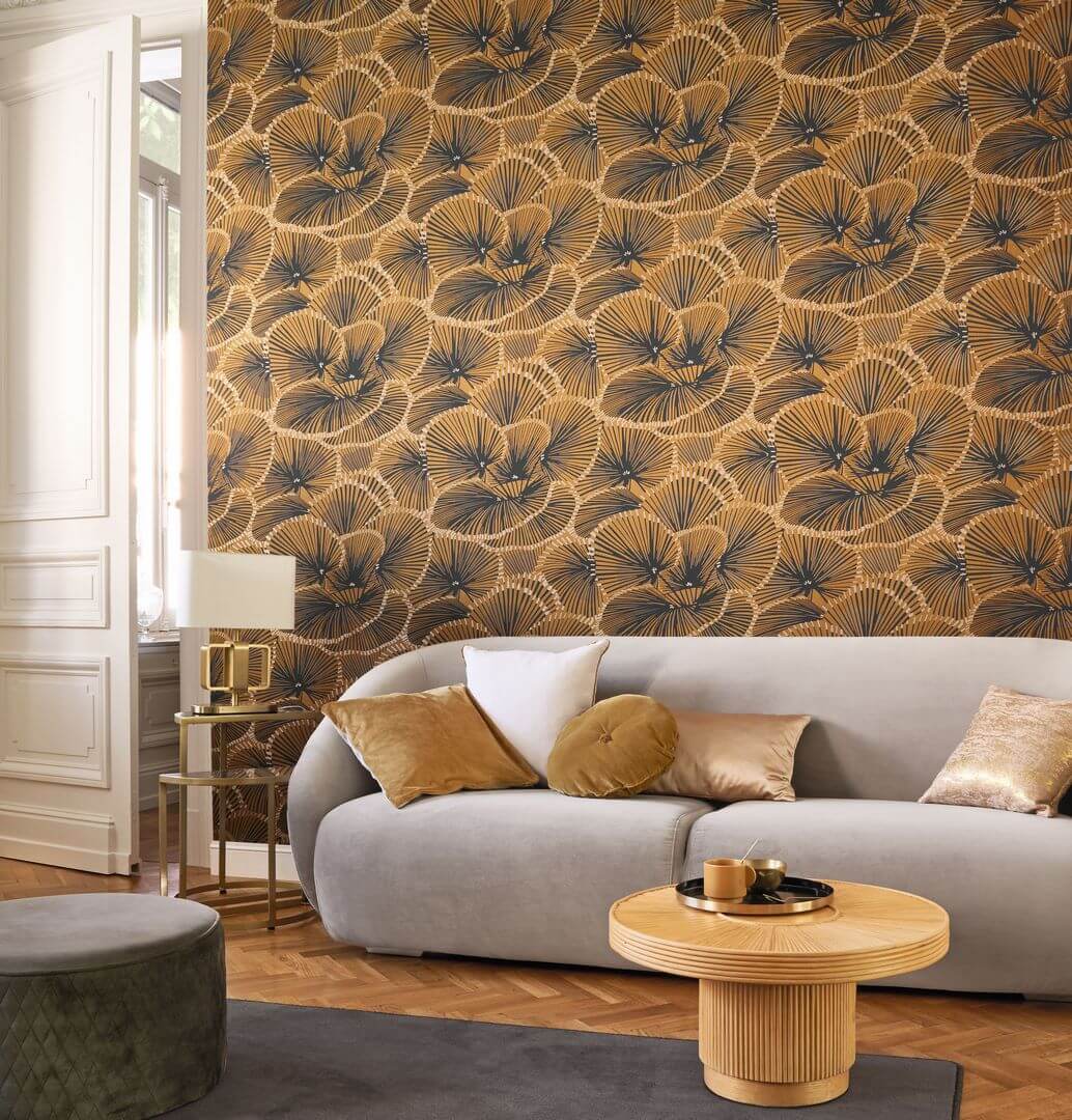 Tapeta stylizowane liście Casadeco TWNT 88642313 Cabaret Twenties