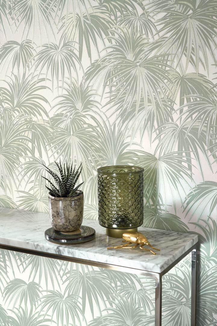 Tapeta palmy Casadeco TWNT 88657101 Charleston Twenties