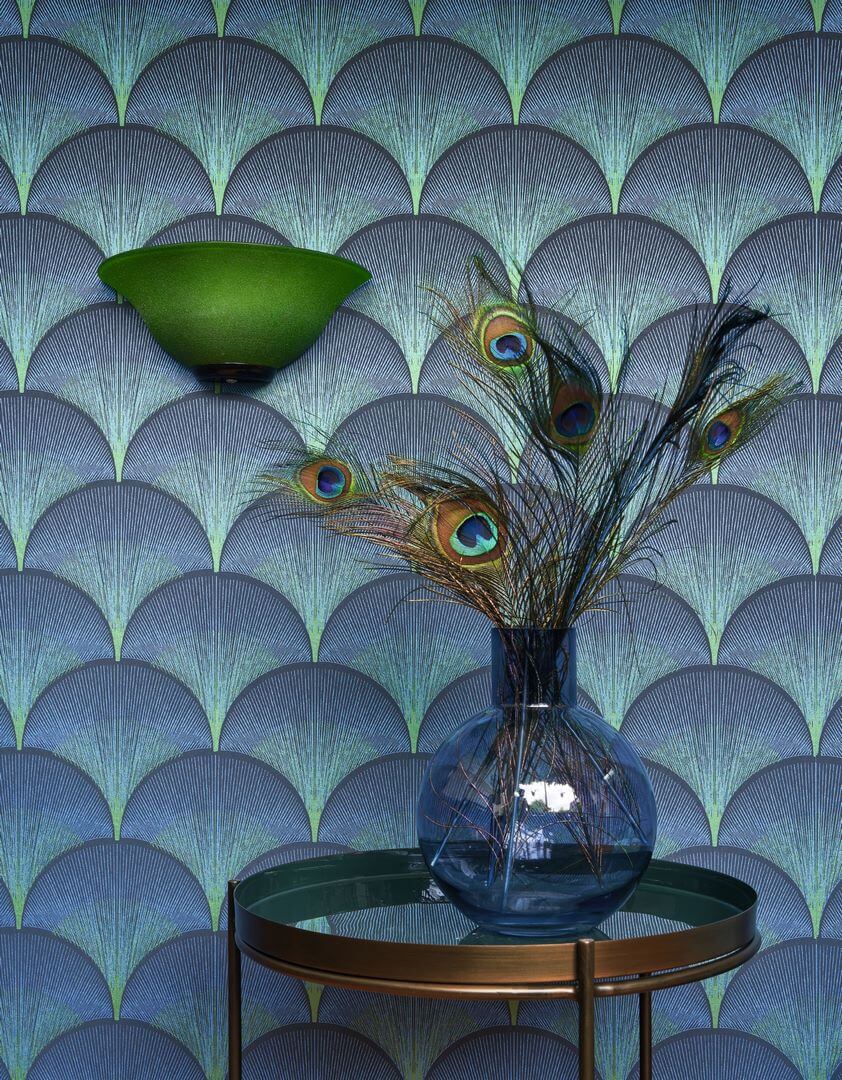 Tapeta wachlarze art-deco Casadeco TWNT 88666566 Broadway Twenties