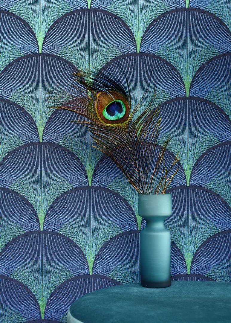 Tapeta wachlarze art-deco Casadeco TWNT 88666566 Broadway Twenties