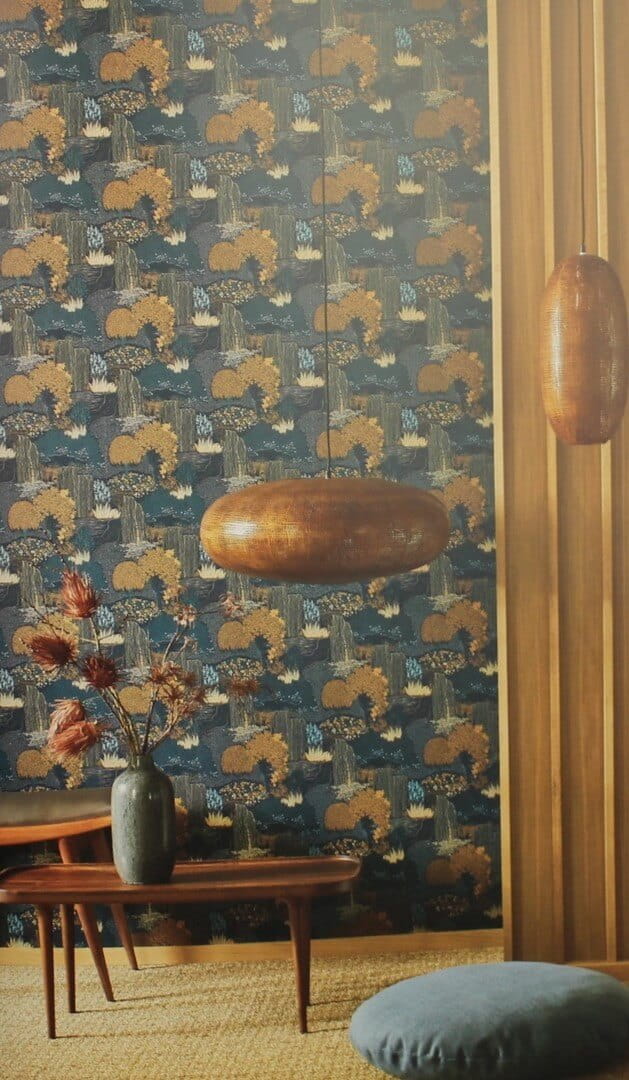 Tapeta japoński ogród Casadeco KYTO 88726759 Niwa Kyoto