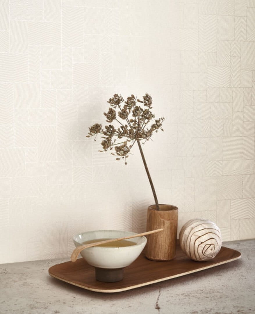 Tapeta geometryczna w linie Casadeco KYTO 88761433 Kensai Kyoto
