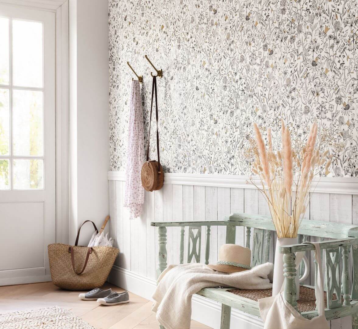 Tapeta łąka Caselio MLGT 103000215 Jardin De Giverny Moonlight II