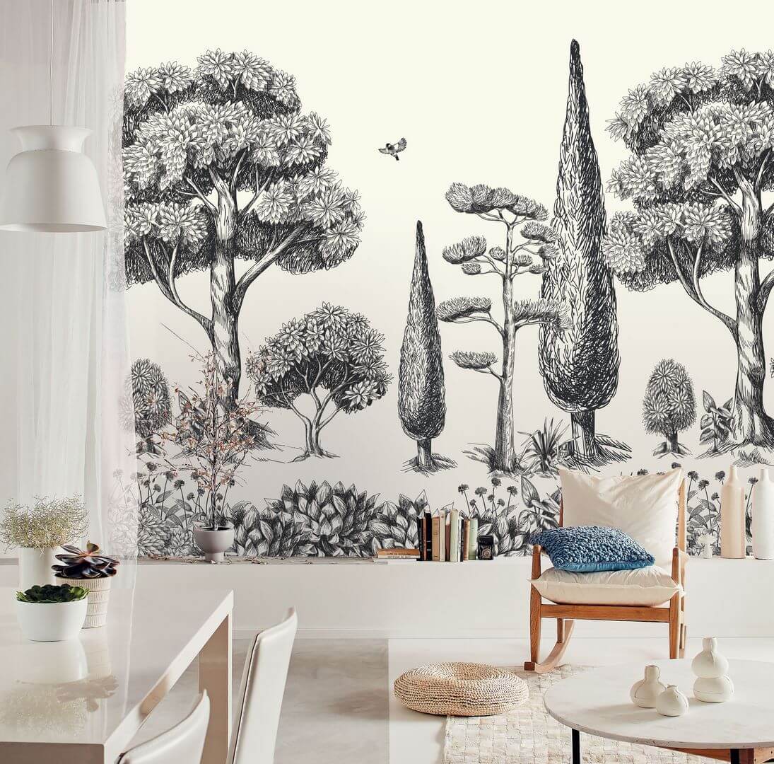 Mural botaniczny Caselio MLGT 104130923 Menton Moonlight II