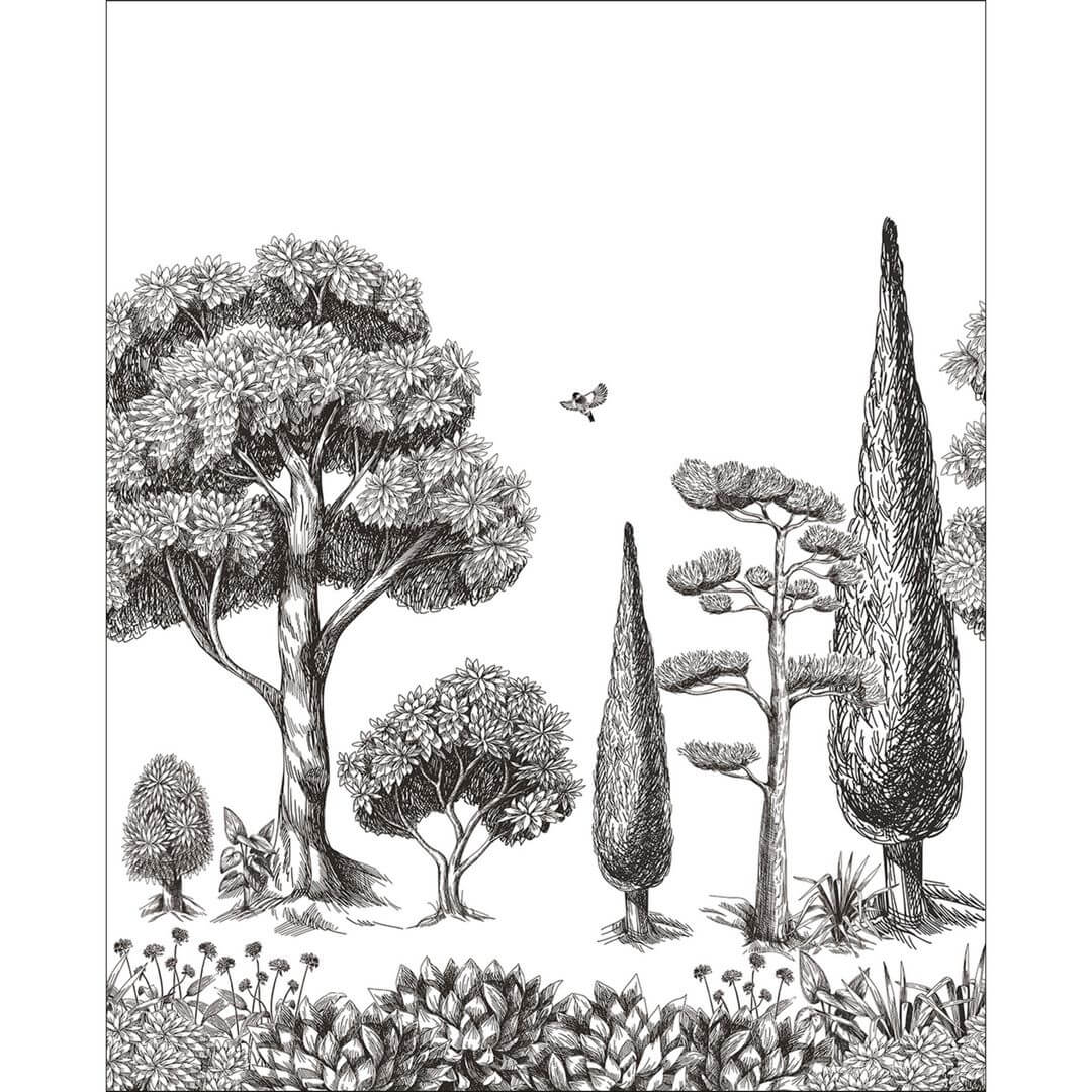 Mural botaniczny Caselio MLGT 104130923 Menton Moonlight II
