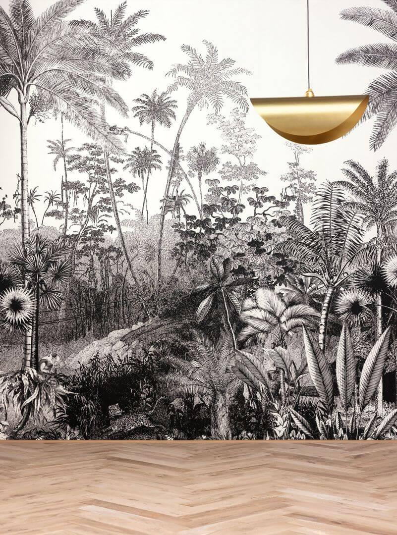 Mural dżungla Caselio MLGT 104150945 Fantastic Forest Moonlight II