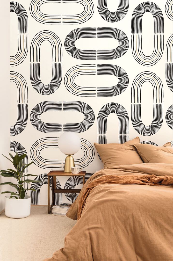 Mural geometryczny Caselio MLGT 104180978 Twister Moonlight II