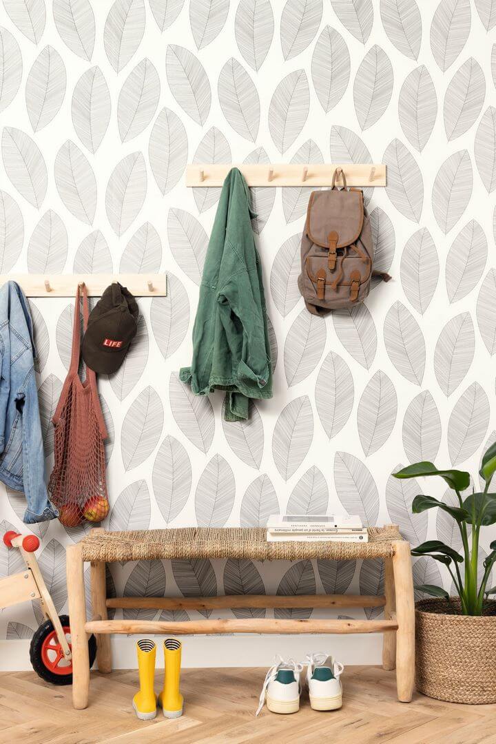 Tapeta duże liście Caselio MLGT 104310213 Graphic Leaves Moonlight II