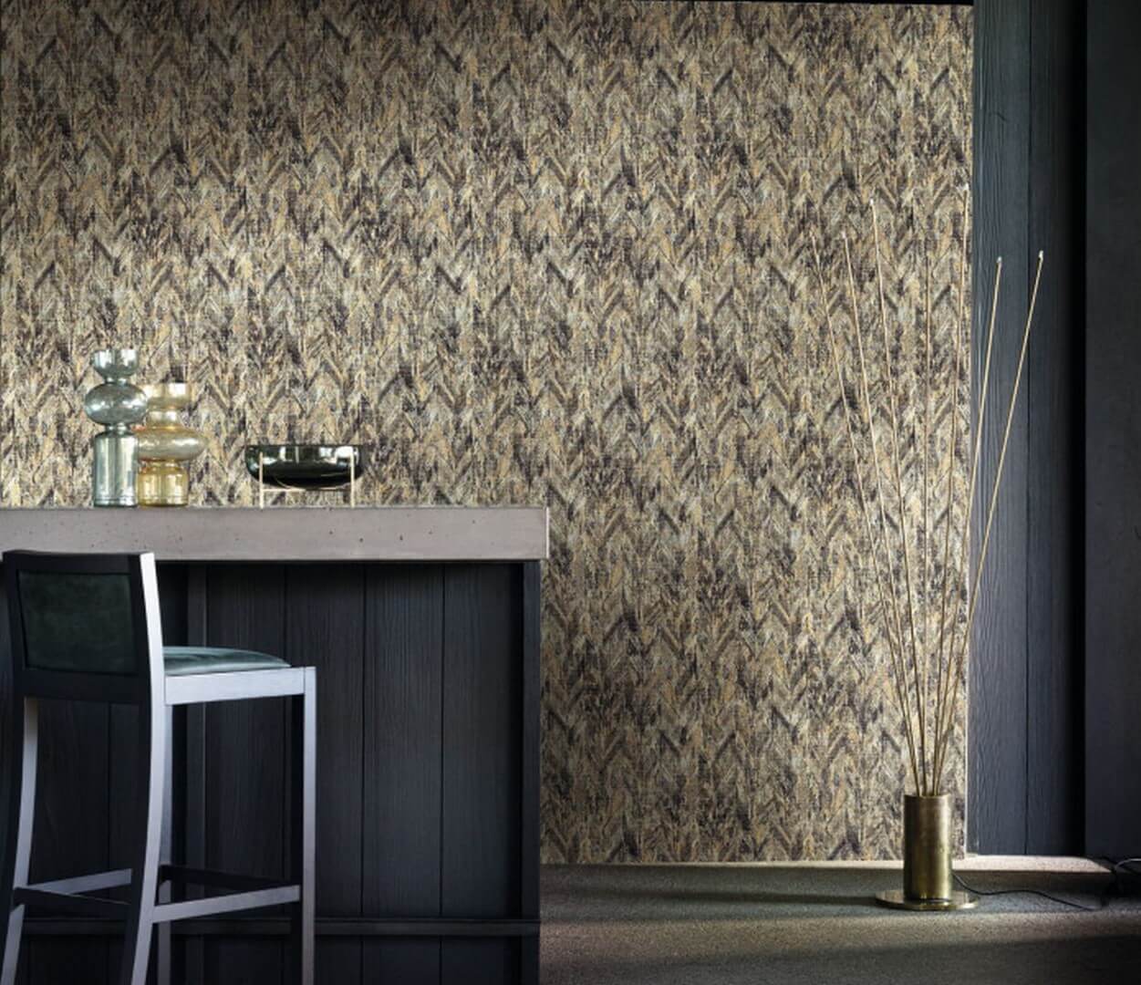 Tapeta tekstylna Casamance 71100374 Arapaho Jasper