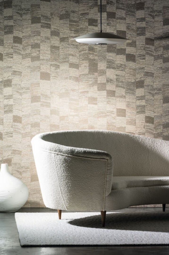 Tapeta tekstylna geometryczna Casamance 71120565 Pueblos Jasper