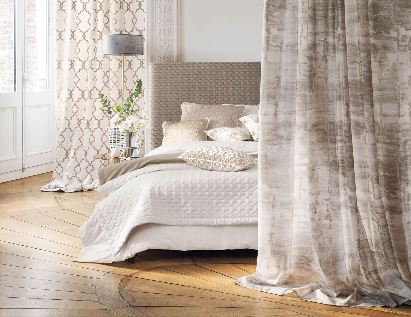 Tkanina pikowana Camengo 42920543 Mercutio Coulisse 2 - 275 cm szer.