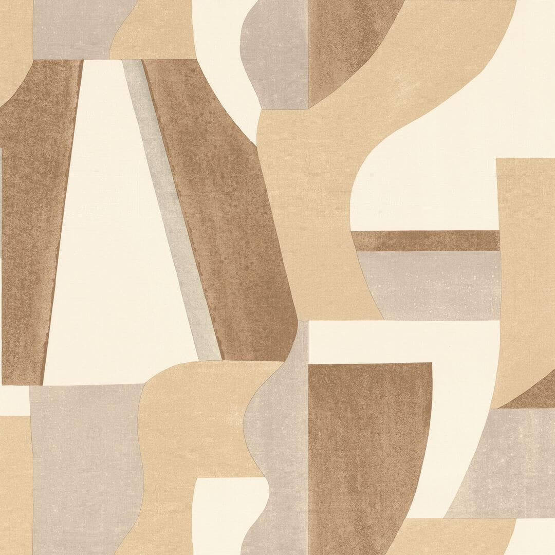 Tapeta geometryczna retro Casamance 76002242 Gino Mouvements